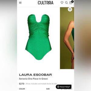 Laura Escobar Serrania Green Swim via Cult Mia